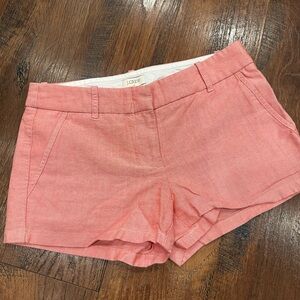 J. Crew Red Chambray Shorts